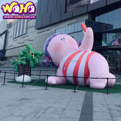 Amusement Park Inflatable Cartoon Candy Arches Advertising Archway with Digital Printing Customized Color & Size LED Lights