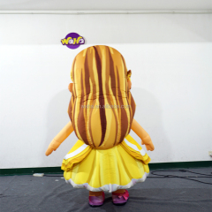 Custom-made Waha Brand Model Inflatable Girl Princess Walking Costume