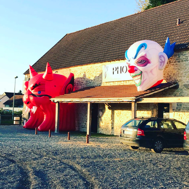 Waha Giant Inflatable Halloween Pumpkin Arch Entrance Decoration 8-10ft PVC Material