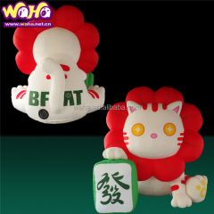 Large Outdoor Inflatable Bear Sculptures Oxford and PVC Material with Air Blower-for Party or Model Decoration