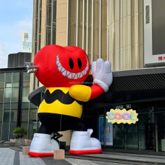 Holiday Outdoor Inflatable Red Heart PVC for Wedding Parties Tent Balloon Model with Complimentary Blower Valentine Decoration