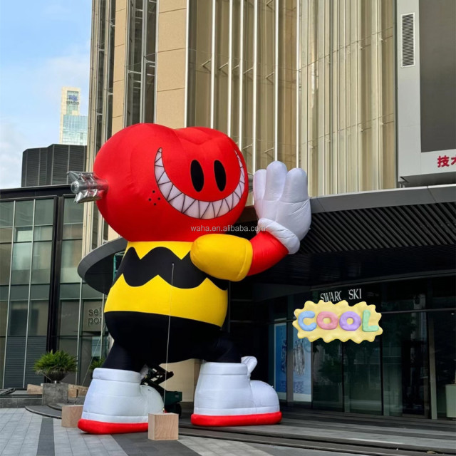 Holiday Outdoor Inflatable Red Heart PVC for Wedding Parties Tent Balloon Model with Complimentary Blower Valentine Decoration