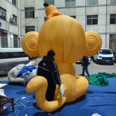 Custom Activities Events Decorating Mascot Inflatable Monkey Toy , Inflatable Cartoon Monkey Balloon