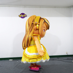 Custom-made Waha Brand Model Inflatable Girl Princess Walking Costume