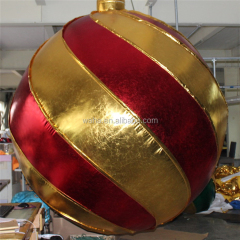 Colorful Inflatable Giant Christmas Balloon Ball Air Pump Thermal Transfer Printing Waha Brand