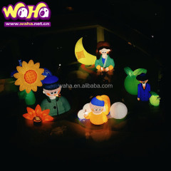 Amusement Park Inflatable Cartoon Candy Arches Advertising Archway with Digital Printing Customized Color & Size LED Lights