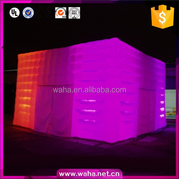 Outdoor Advertising Inflatable Tent 6x6.3m Oxford/PVC Material Built-In Fan 16 Colors for Stage Decoration&Commercial display & exhibition&Parade