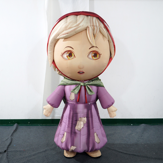 Custom-made Waha Brand Model Inflatable Girl Princess Walking Costume