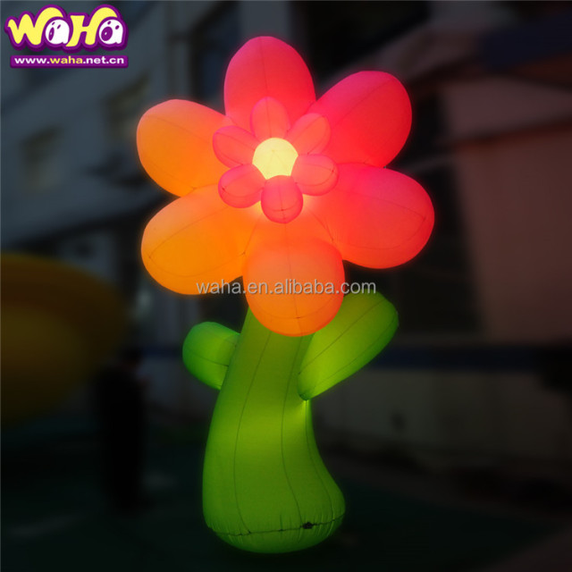 Customizable Inflatable Flower Alice in Wonderland Party Decoration with Oxford/PVC Cloth and Electric Pump Inflation