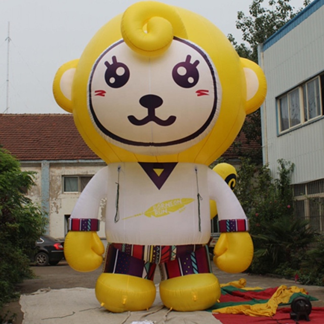 Custom Activities Events Decorating Mascot Inflatable Monkey Toy , Inflatable Cartoon Monkey Balloon