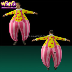 Funny Advertising Inflatable PVC Fat Suit Moving Cartoon Fancy Dress Party Costume 16 Color 2m Indoor Outdoor CE Certified