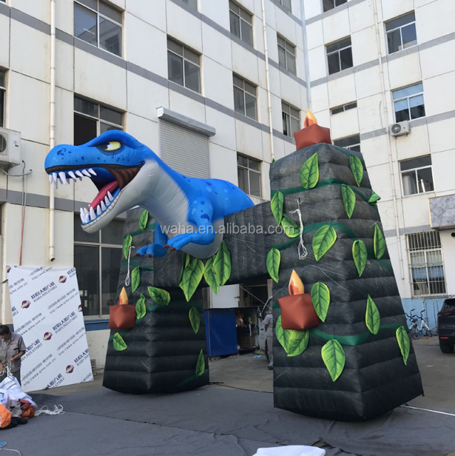 Dinosaur Arch Inflatable Promotion Park Entrance Arch Inflatable Dinosaur Arch for Amusement Park Decoration