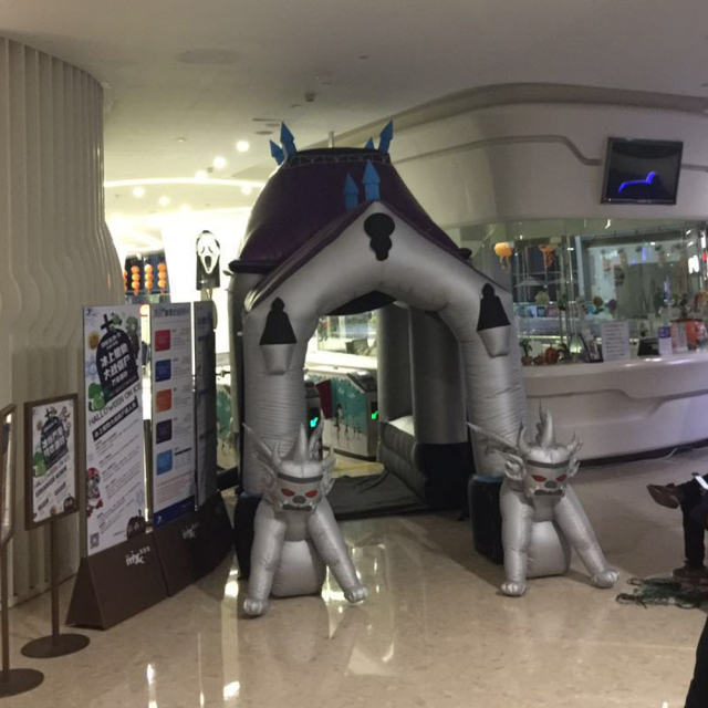 Waha Giant Inflatable Halloween Pumpkin Arch Entrance Decoration 8-10ft PVC Material