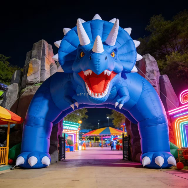Dinosaur Arch Inflatable Promotion Park Entrance Arch Inflatable Dinosaur Arch for Amusement Park Decoration