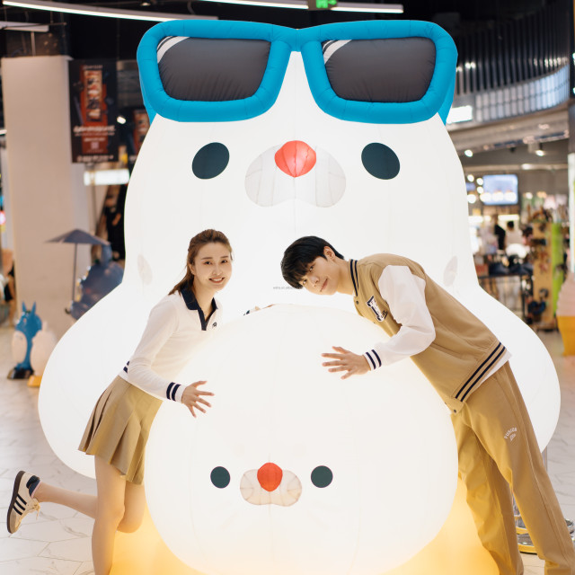 Lighting Inflatable Ocean Animal Sea lion Inflatables Seal Cartoon for Events Decoration