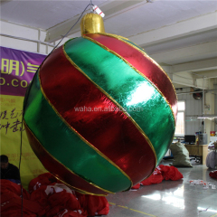 Colorful Inflatable Giant Christmas Balloon Ball Air Pump Thermal Transfer Printing Waha Brand