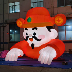 Inflatable God of Wealth Chinese God of Fortune Inflatable Festival Advertising Decoration