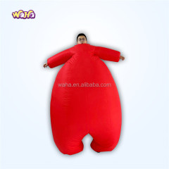 Funny Advertising Inflatable PVC Fat Suit Moving Cartoon Fancy Dress Party Costume 16 Color 2m Indoor Outdoor CE Certified
