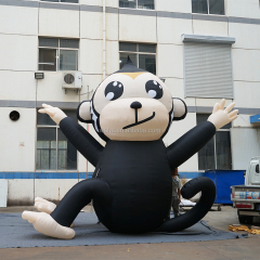Custom Activities Events Decorating Mascot Inflatable Monkey Toy , Inflatable Cartoon Monkey Balloon