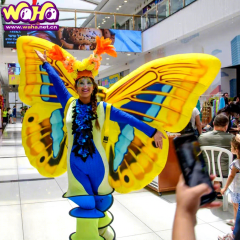 Flying Butterflies Butterfly Fairy Wings Balloon Costume with Digital Printing Oxford/PVC Material for Parade Walking