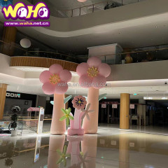 Custom Size Hanging LED Inflatable Flowers for Concert Party Decoration
