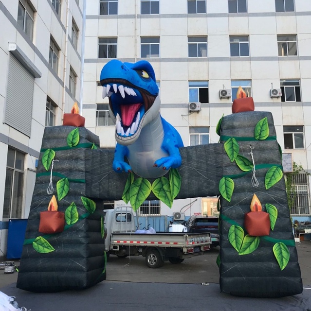 Dinosaur Arch Inflatable Promotion Park Entrance Arch Inflatable Dinosaur Arch for Amusement Park Decoration