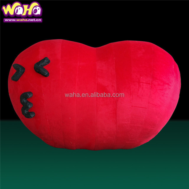 Large Inflatable Red Heart Balloon for Outdoor Exhibition
