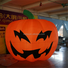 Inflatable Halloween Pumpkin Balloon with Digital Printing Customized Color LED Lights 8-10ft Size