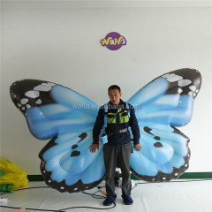 Moving Wings Butterfly Balloon Costumes Inflatable Carnival Festival Parade Adult Digital Customized Color LED Lights Built-In