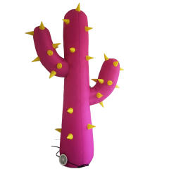 Lighting Inflatable Cactus Model PVC Giant Inflatable Cactus for Decoration With Led Light
