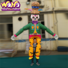 Inflatable Clown Lighted Puppet with Built-In Fan for Indoor/Outdoor Festival Parades