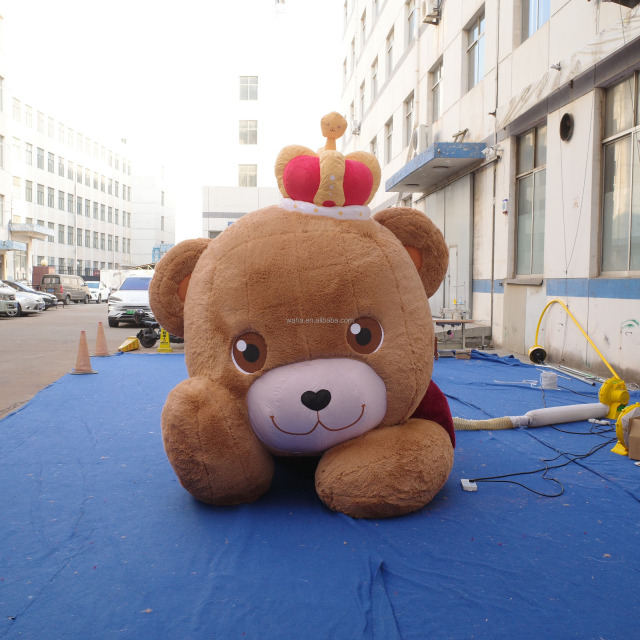 Inflatable Advertising Plush Bear , Cartoon Inflatable Animal Mascot Bear Model