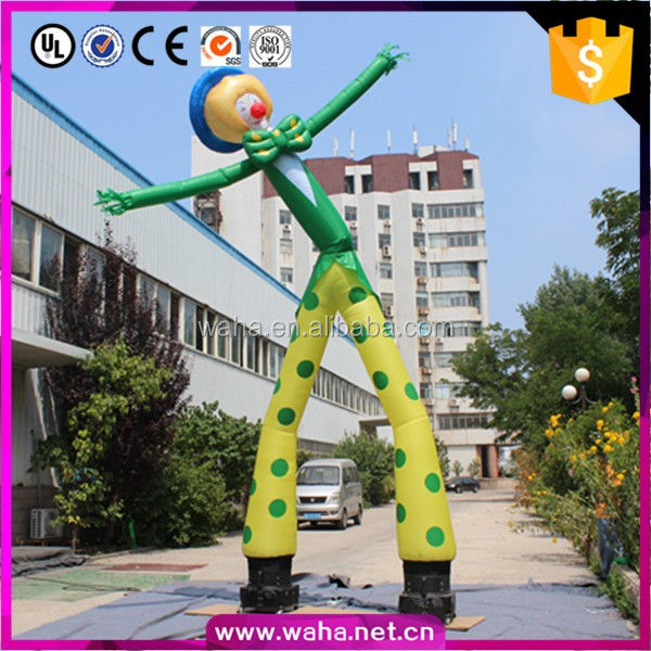 Clown Inflatable Air Dancer Advertising Man with Oxford Cloth 16 Colors Indoor/Outdoor Use
