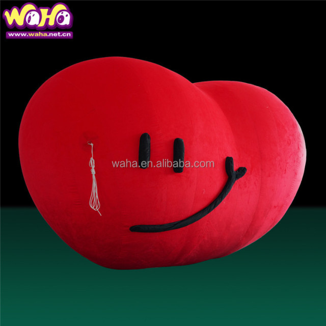 Large Inflatable Red Heart Balloon for Outdoor Exhibition