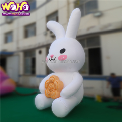 Giant Easter Decoration Inflatable Bunny With MoonCake