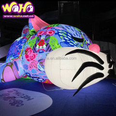Colorful Printing Inflatable Cat Cartoon for Outdoor Advertising