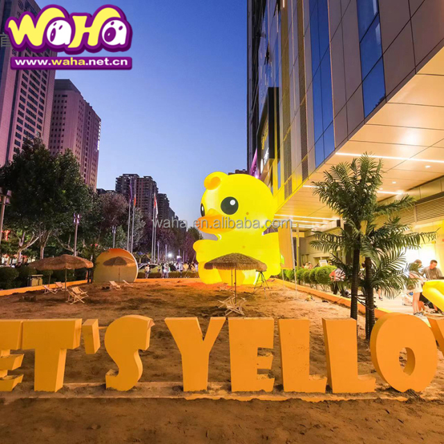 Inflatable Giant Yellow Duck Design for Shopping Mall Decoration