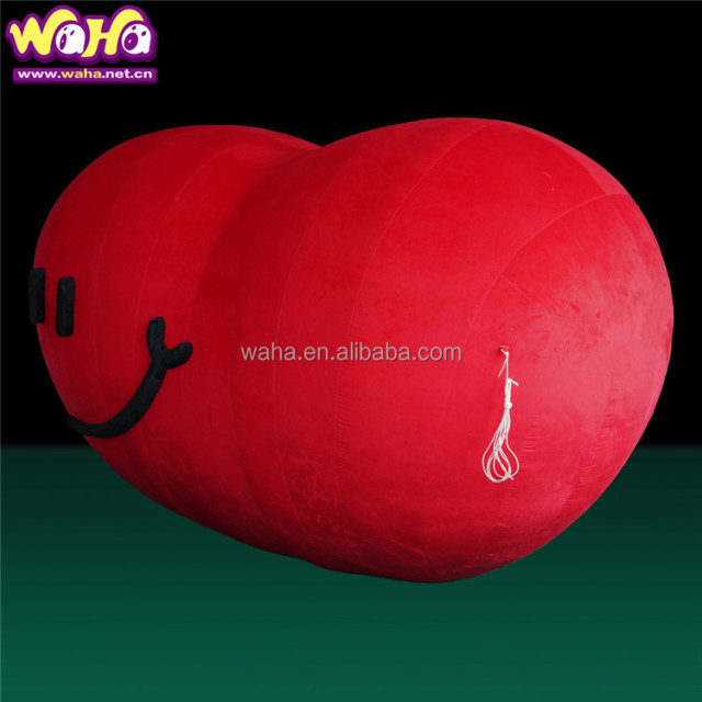 Large Inflatable Red Heart Balloon for Outdoor Exhibition