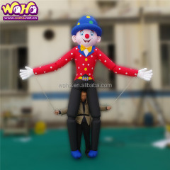 Inflatable Clown Lighted Puppet with Built-In Fan for Indoor/Outdoor Festival Parades