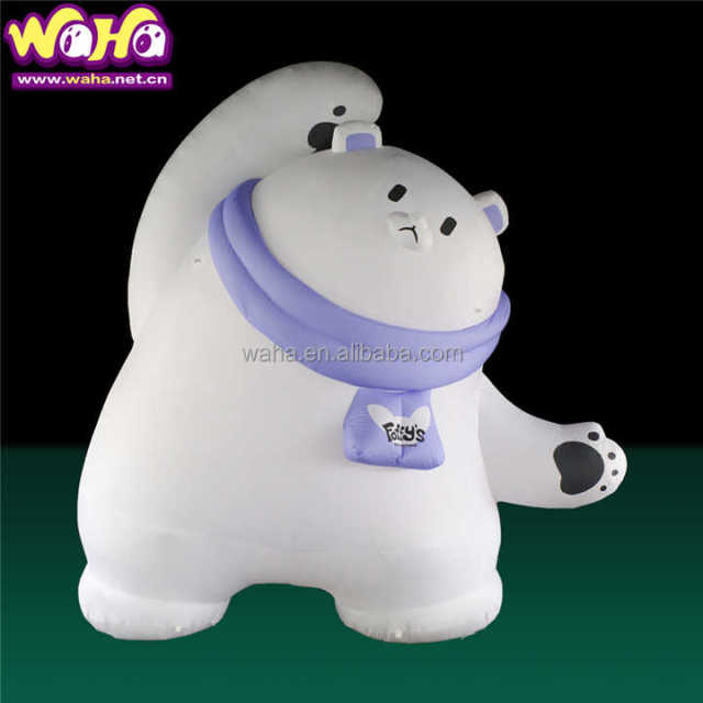 Led Polar Bear Inflatable Polar Bear Lighted Outdoor Christmas Polar Bear