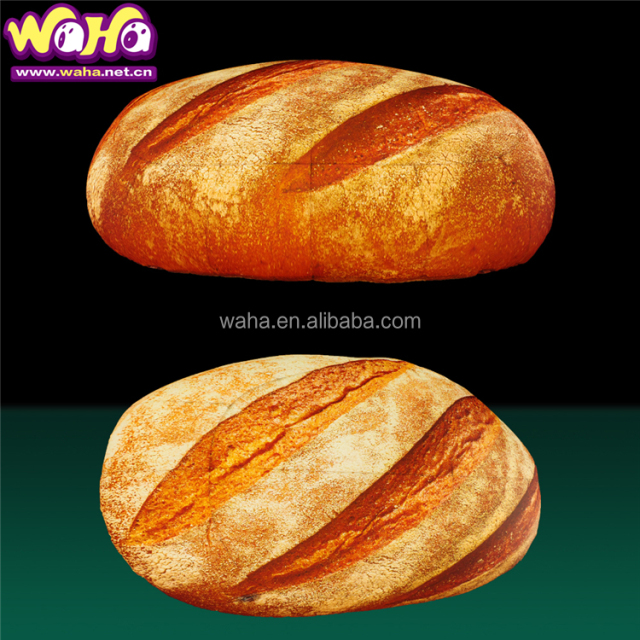Waha Brand Advertising Giant Inflatable Cartoon Toast Bread Funny Cookies Vividly Balloon Large Biscuit Cheese Balloon Built-In