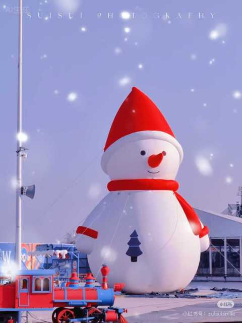 Giant Custom Inflatable Snowman, Durable Advertising Inflatable for Christmas & Mall Decoration