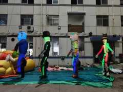 Adult Inflatable Skeleton Dancer Figure, Promotional Blow up Inflatable for Halloween Event & Decoration