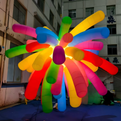 Giant Custom Inflatable LED Firework Flower, Durable Advertising Inflatable for Event Decoration