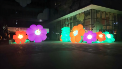 Giant Custom Inflatable LED Firework Flower, Durable Advertising Inflatable for Event Decoration