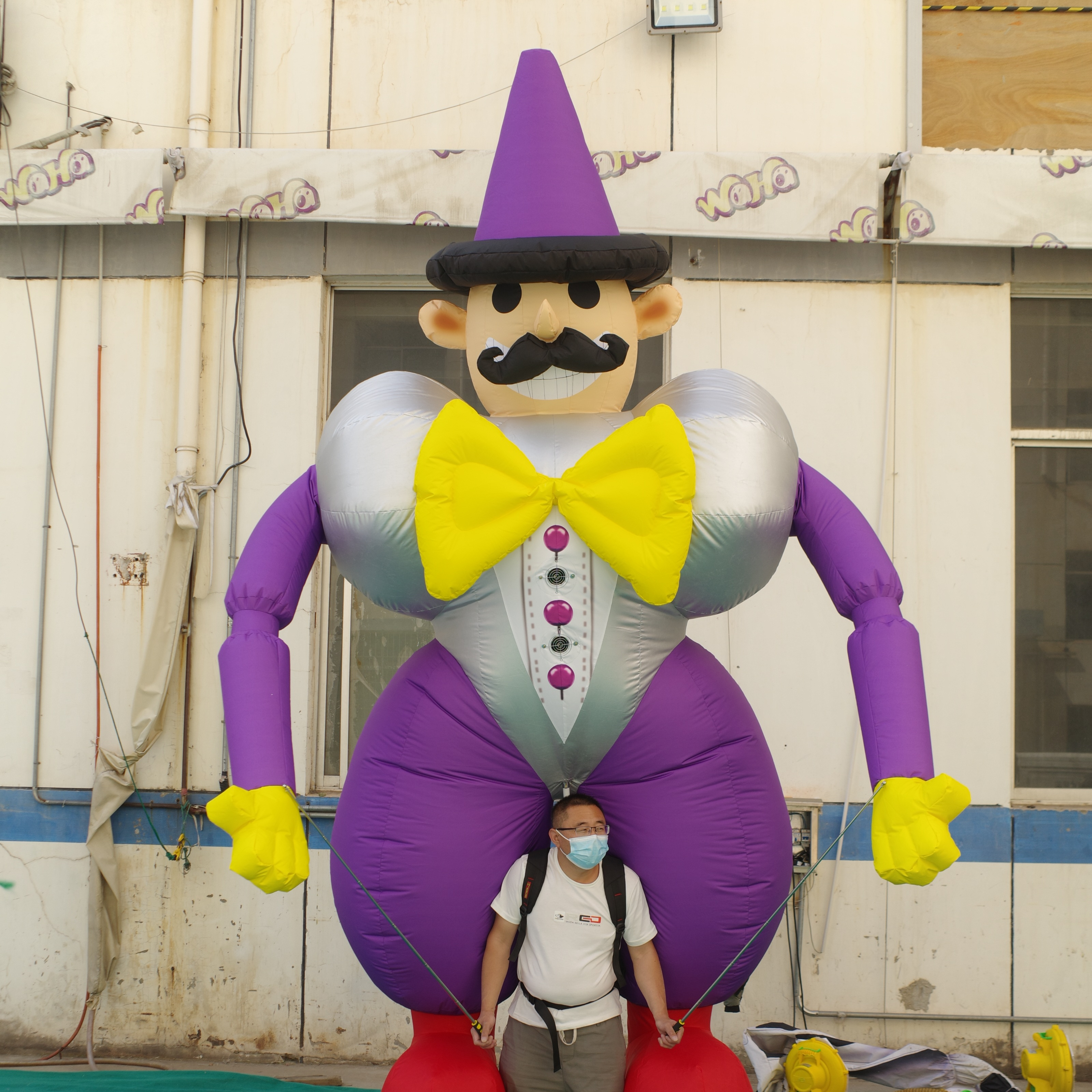 Giant Inflatable Clown Puppeteer Costume, Durable Carnival Advertising Inflatable for Event