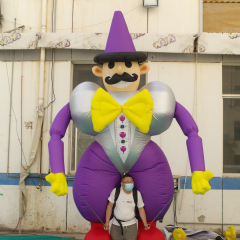 Giant Inflatable Clown Puppeteer Costume, Durable Carnival Advertising Inflatable for Event