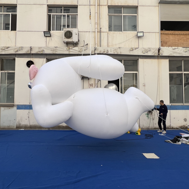 Custom Made Inflatable Cartoon Bunny Installation, Personalized Advertising Inflatable for Commercial Decoration & Exhibition