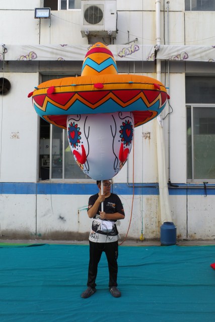 Professional Inflatable Sugar Skull Parade Puppet, Premium Advertising Inflatable for Event & Promotion