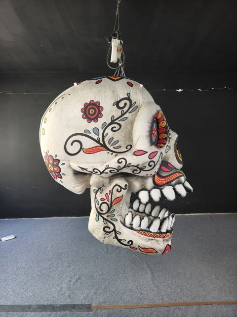 Custom Made Inflatable Day of the Dead Skull, Personalized Advertising Inflatable for Commercial Display & Mall